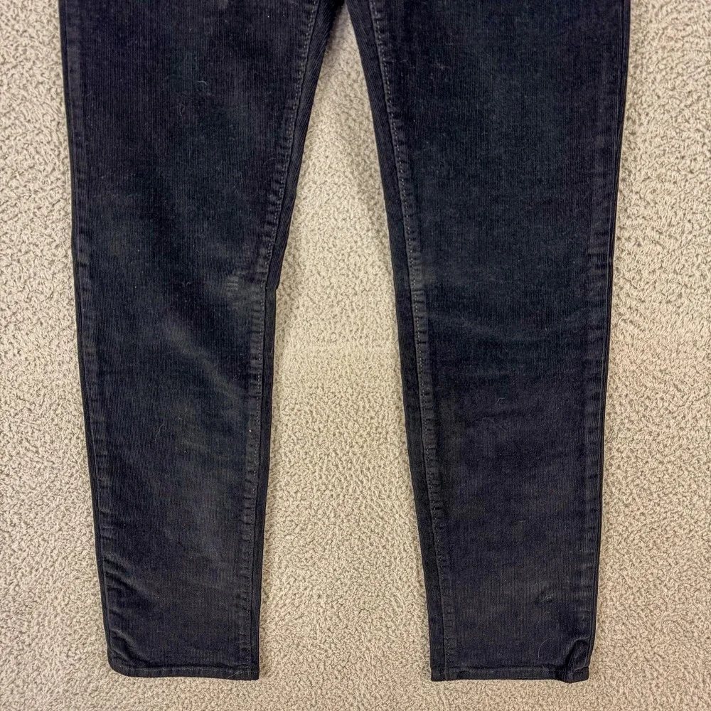 Banana Republic Corduroy Pants Mens 30x32 Black Slim Fit Washwell Stretch Casual